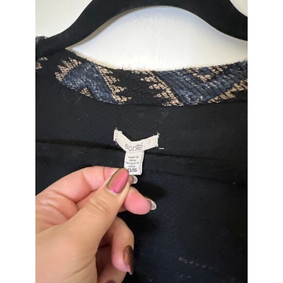 UO Urban Outfitters Ecote Bohemian Fringe Long Shawl Poncho Sweater - Picture 10 of 15